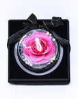 Valentine's Day Flowers - Everlasting Rose Heart Dome | Forever Rose Head Glass Orb - Pink or Blue
