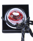 Valentine's Day Flowers - Everlasting Rose Heart Dome | Forever Rose Head Glass Orb - Pink or Blue