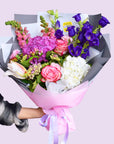 Seasonal Pink-Purple Graduation Bouquet