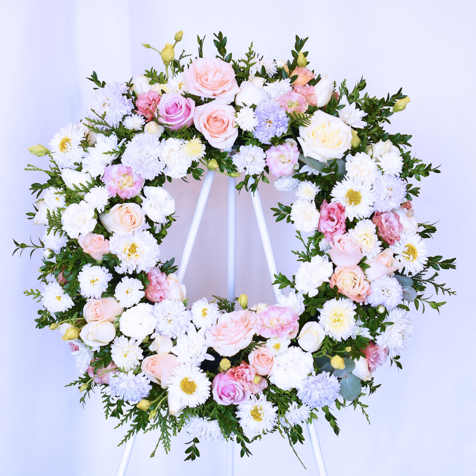 Grape Soda Funeral Flower Wreath