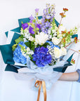 Seasonal Blue-Purple Graduation Bouquet