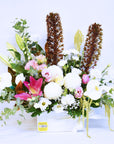 Florist's Premium Spring Blossoms + Ceramic Pot!