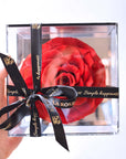 Valentine's Day Flowers - Everlasting Mirror Rose Glass Container