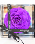 Valentine's Day Flowers - Everlasting Mirror Rose Glass Container