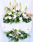 Gentle Grace Round Funeral Flower Wreath