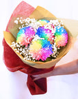 Rainbow Mum Flowers Bouquet