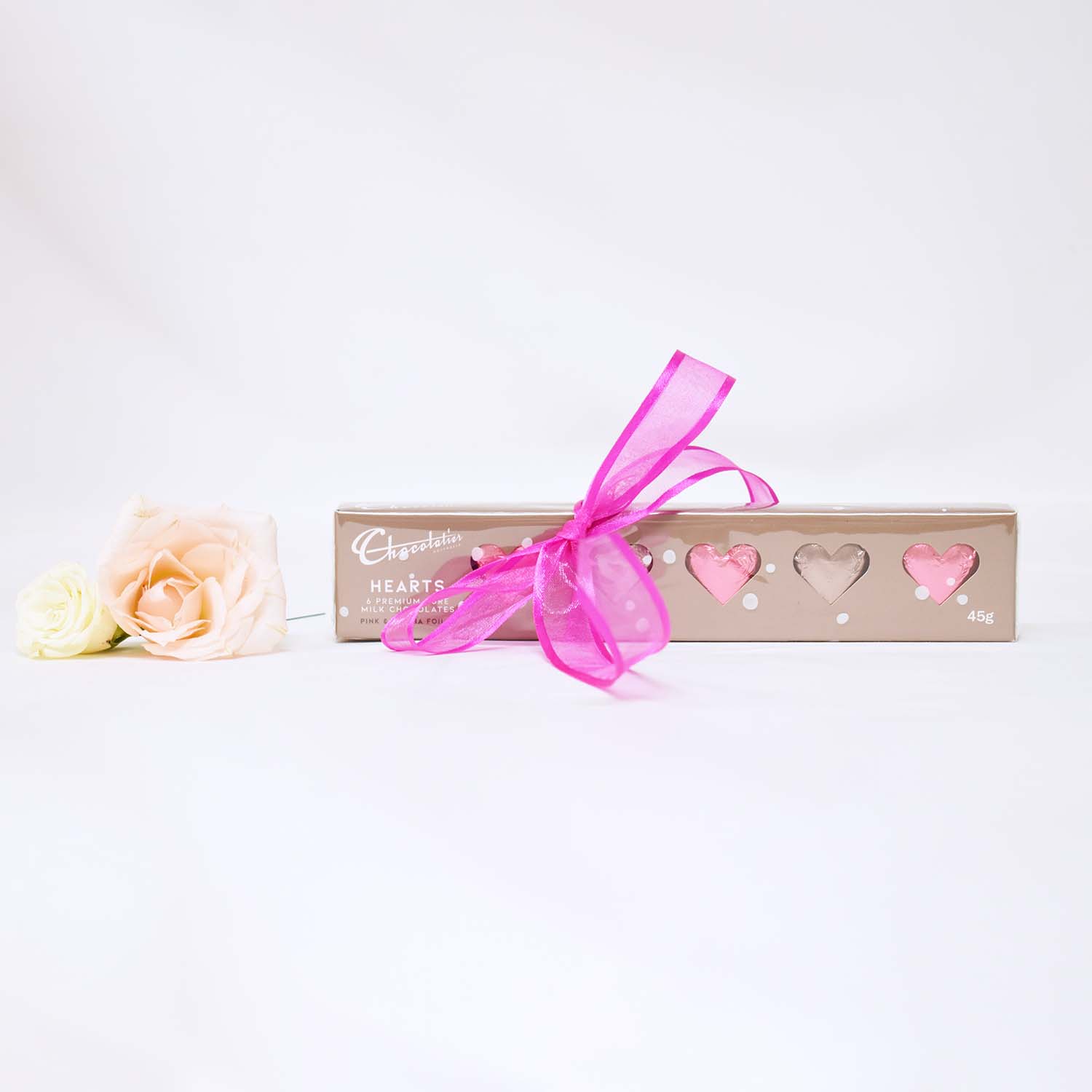 Milk Chocolate Hearts Gift Box 6 Pack