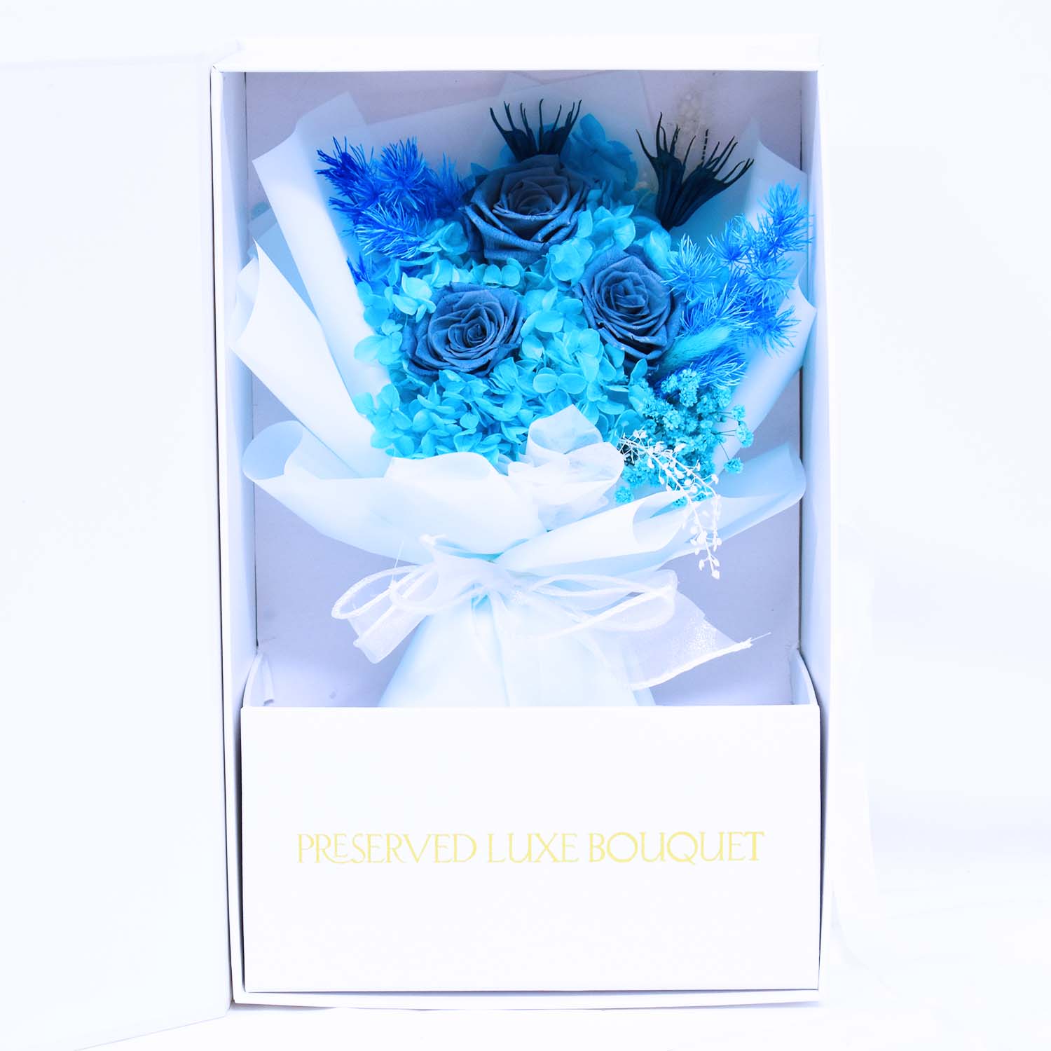 Royal Blue Forever Flowers Bouquet | Dried Flower Bouquet | Everlasting Bouquet