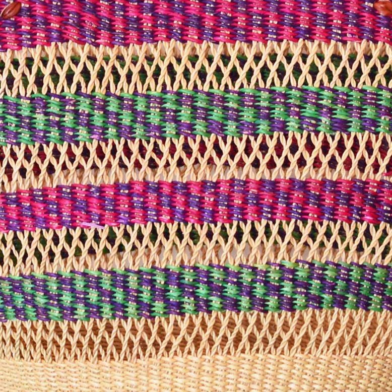 Handmade Woven Elephant Grass Basket - Large