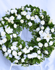 白花葬礼花花环