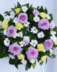 Lavender Haze Funeral Flower Wreath