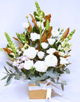 Florist's Medium White Flowers Box