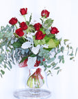 Valentine's Day Flowers - Premium Red Roses Bouquet + Vase!
