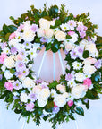 Grape Soda Funeral Flower Wreath