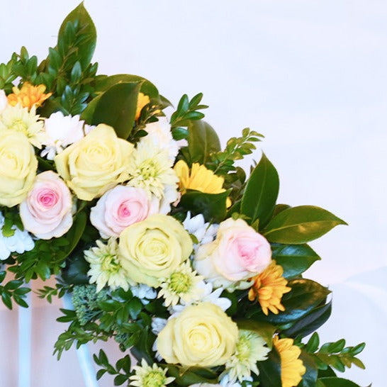 Pistachio Biscotti Funeral Flower Wreath