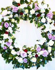 Lavender Haze Funeral Flower Wreath