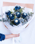 Valentine's Day Flowers - Snow Blue Rose Bouquet LIMITED TIME ONLY