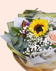 Dear Sunflower, From Rose Graduation Bouquet