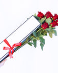 Valentine's Day Flowers - 6 Red Roses + Box!