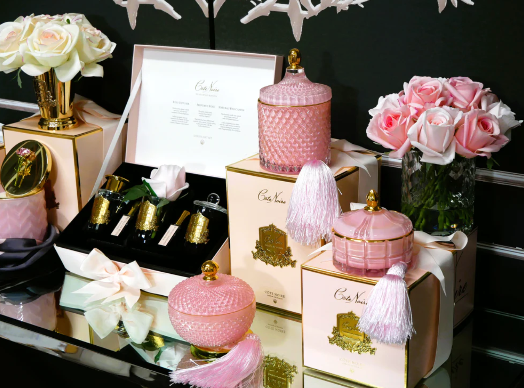 Côte Noire Pink Art Deco Candle