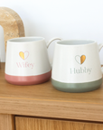 Romantic Couple Cups - Couple Mug Set | Mr & Mrs - Love You & Love You More - Wifey & Hubby