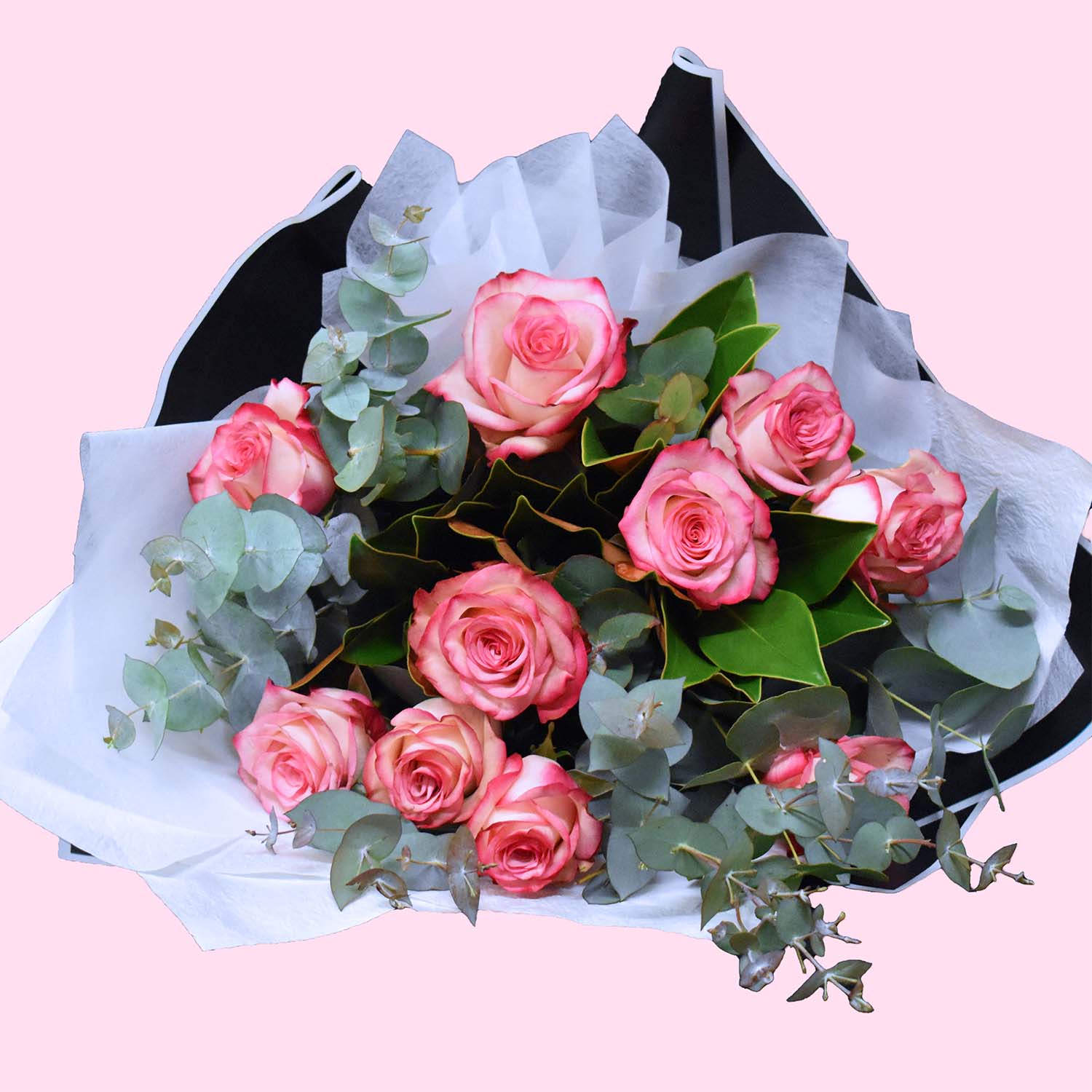 Blushing Pink Rose Bouquet