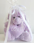 Purple Loveheart Buddy Bear (23cm)