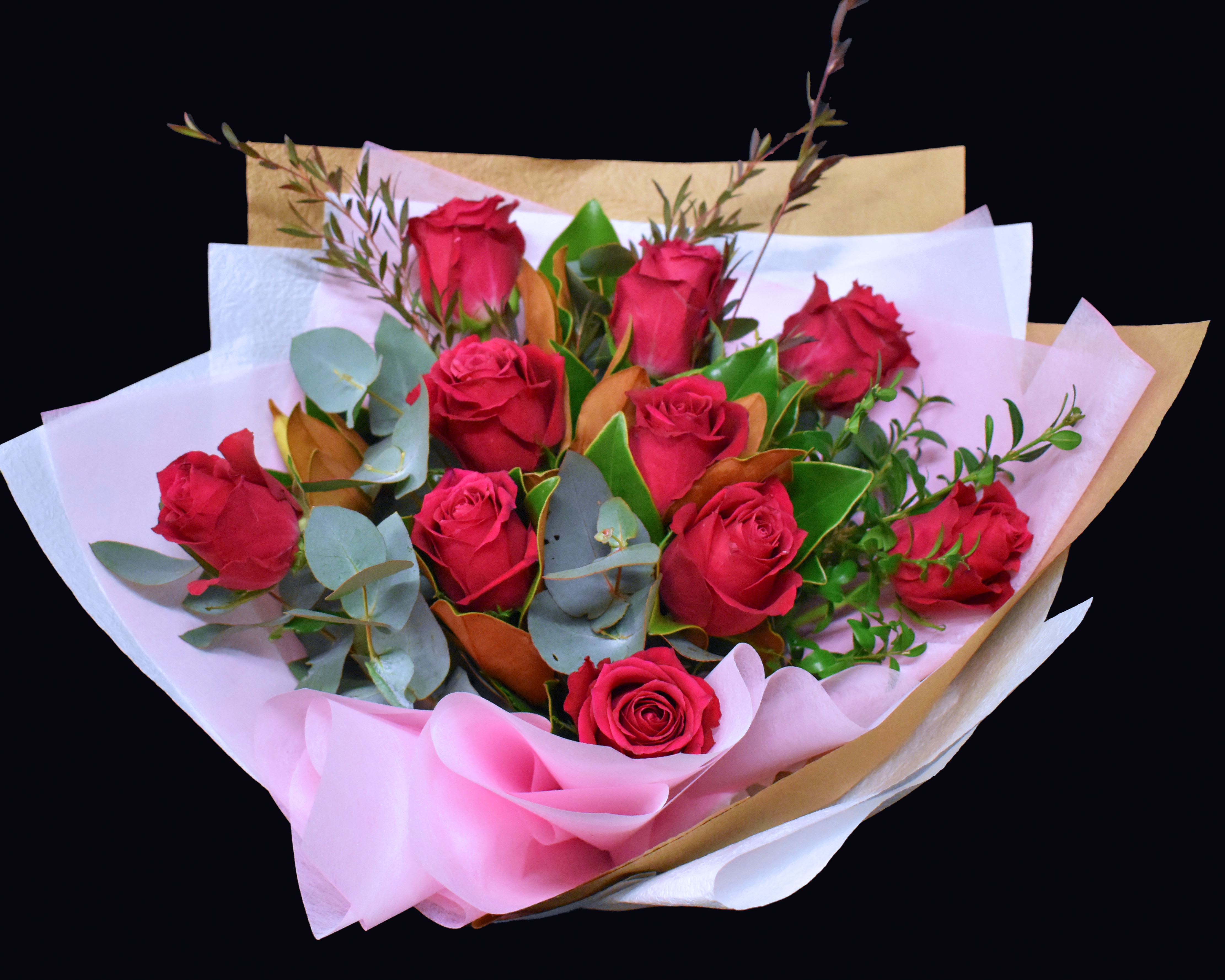 Red-Pink Roses Bouquet