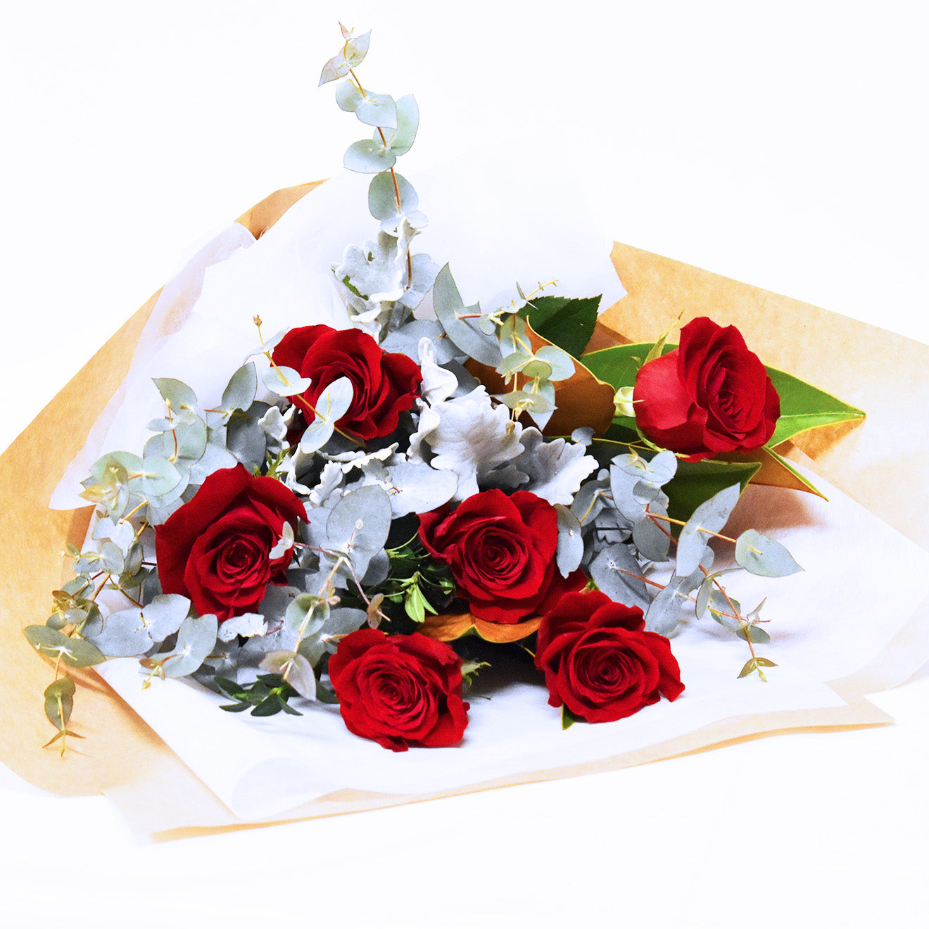 Valentine's Day Flowers - Medium Red Roses Bouquet