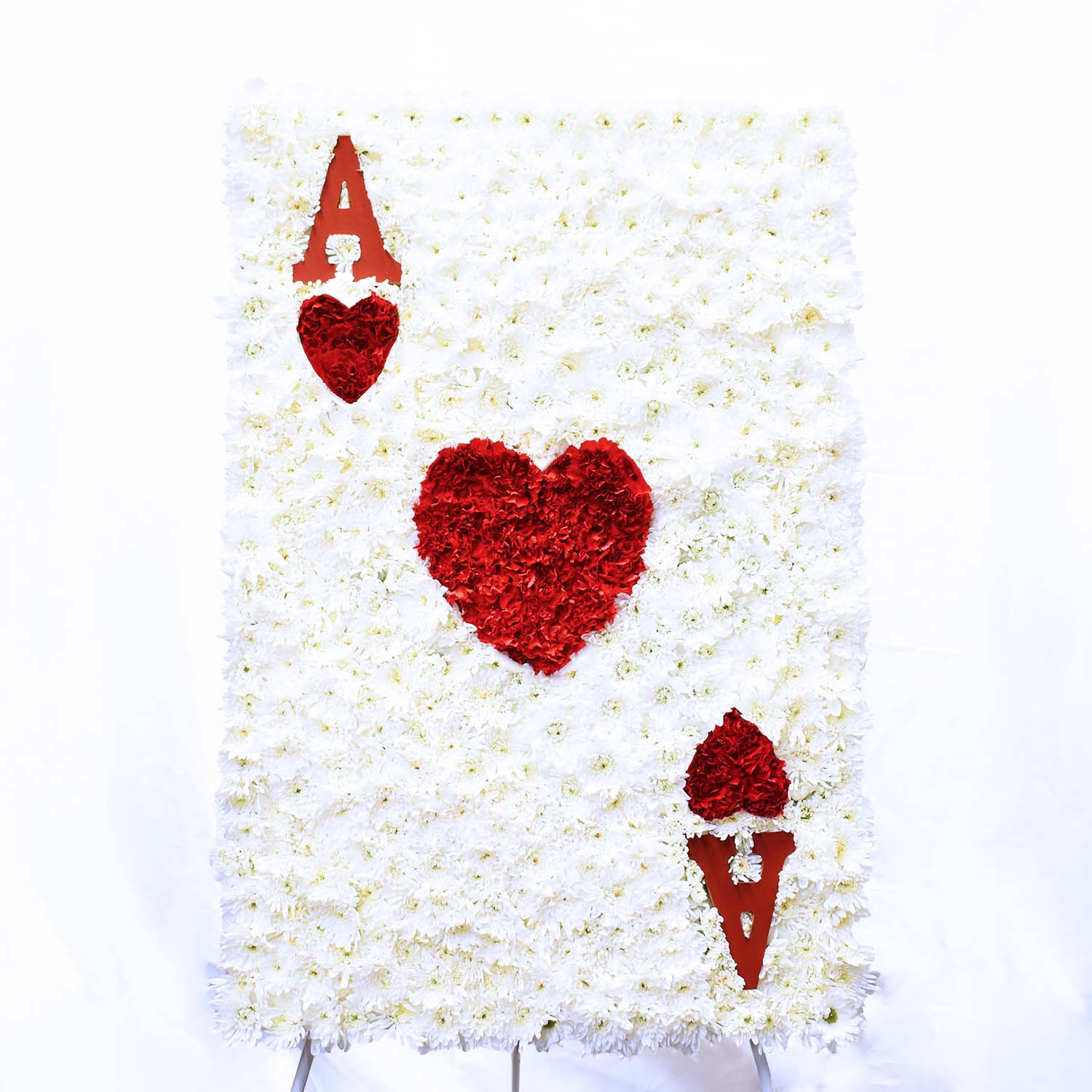 Playing Card - Ace of Hearts Funeral Flower Tribute