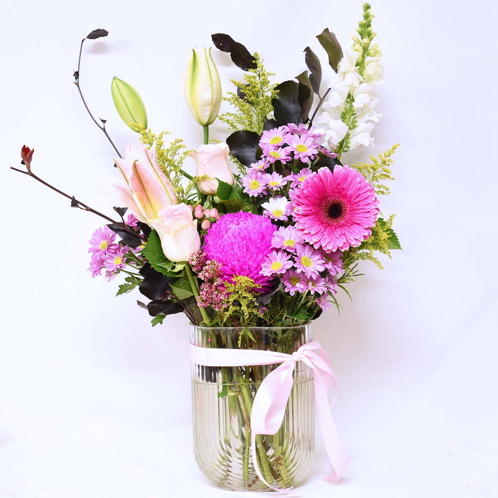 Cheer Up Posy + Vase! | Melissa's Florist & Gifts - Same Day Flower ...