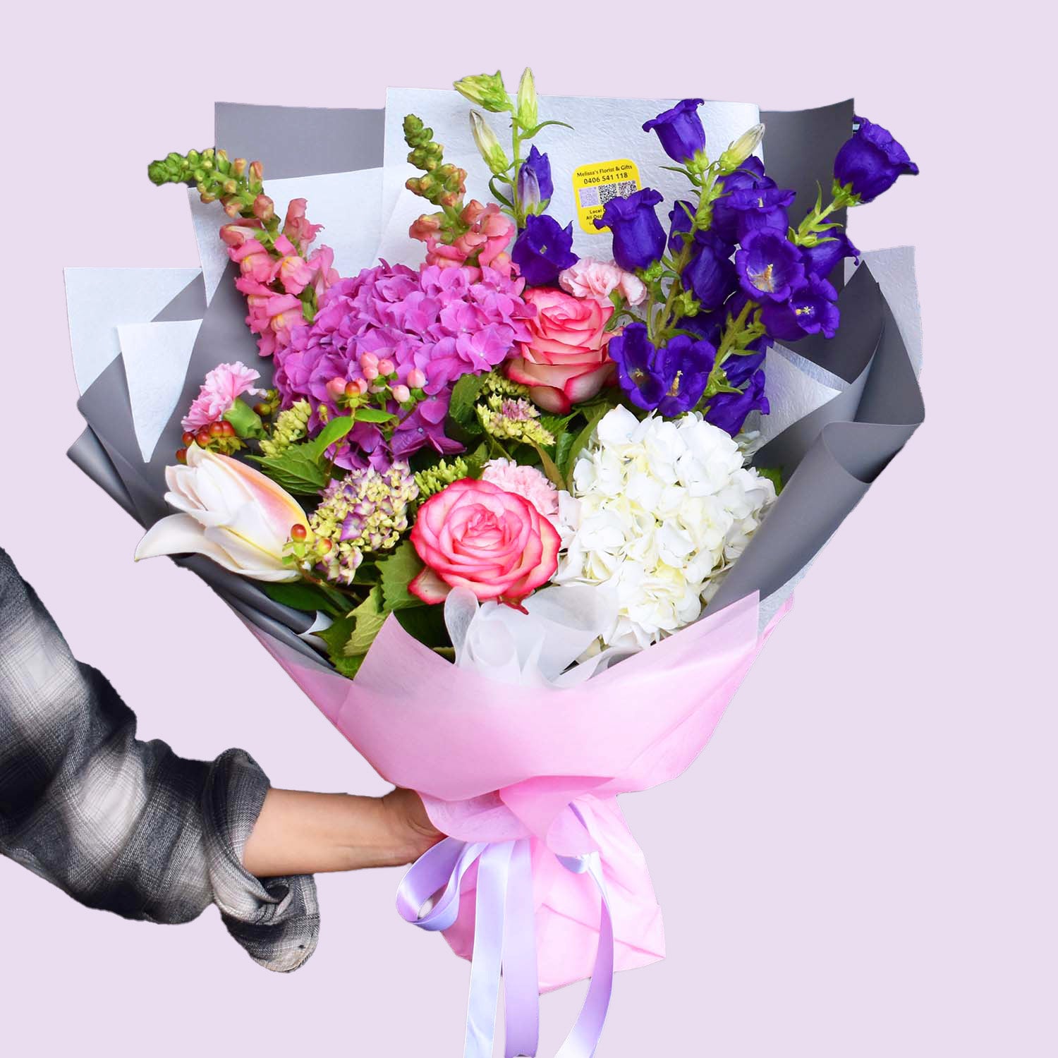 Seasonal Pink-Purple Graduation Bouquet