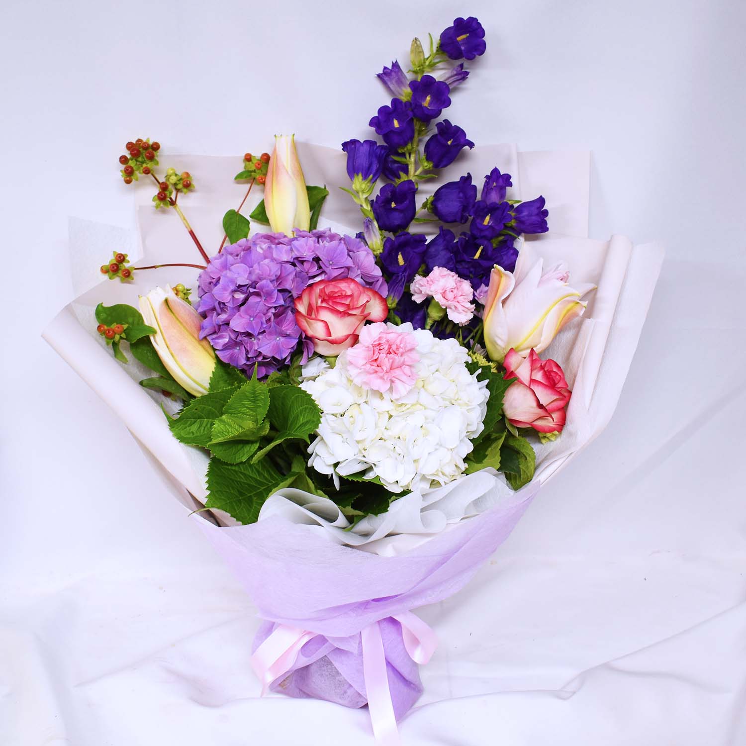 Seasonal Pink-Purple Graduation Bouquet