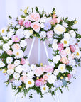 Grape Soda Funeral Flower Wreath