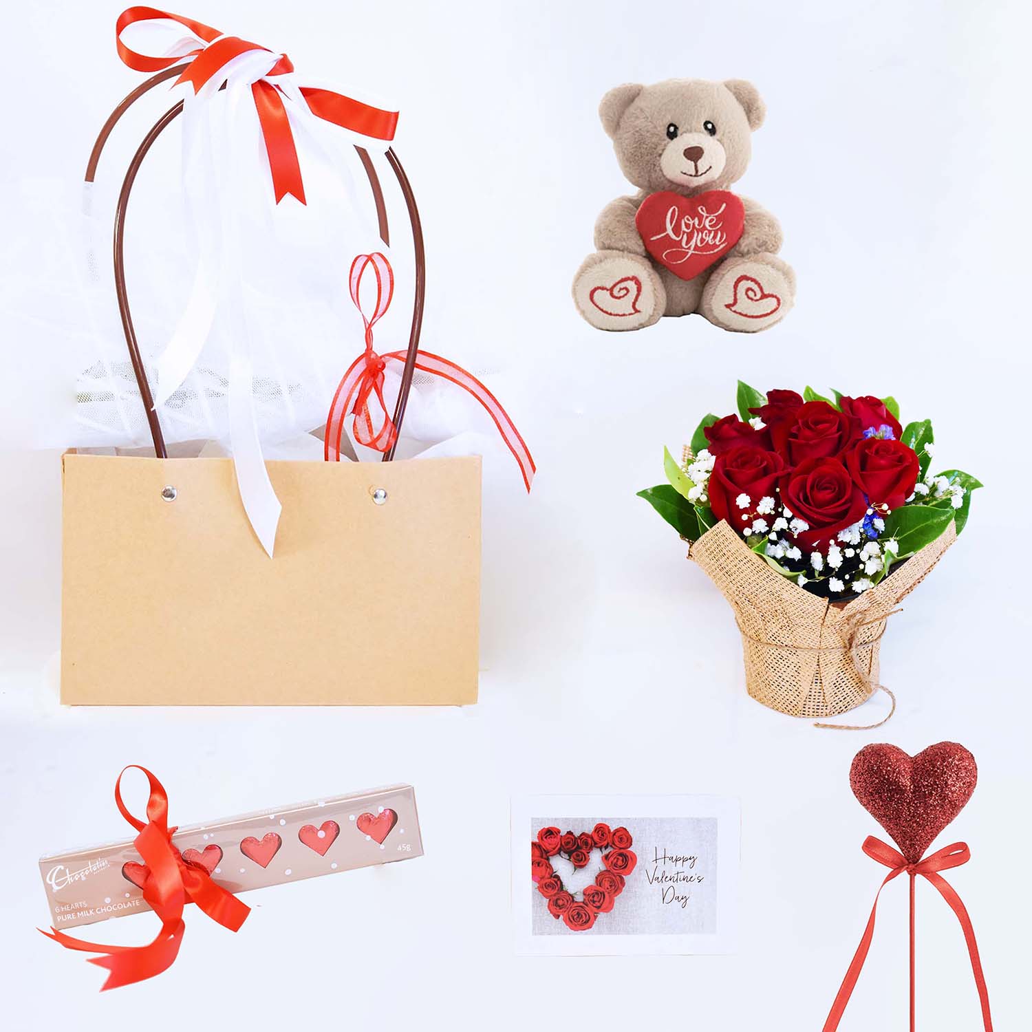 Valentine&#39;s Day Flowers - Loving Hugs Hamper