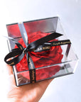 Valentine's Day Gifts - Everlasting Mirror Rose Glass Container