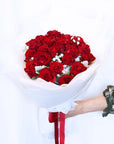 Valentine's Day Flowers - True Love Red Rose Bouquet