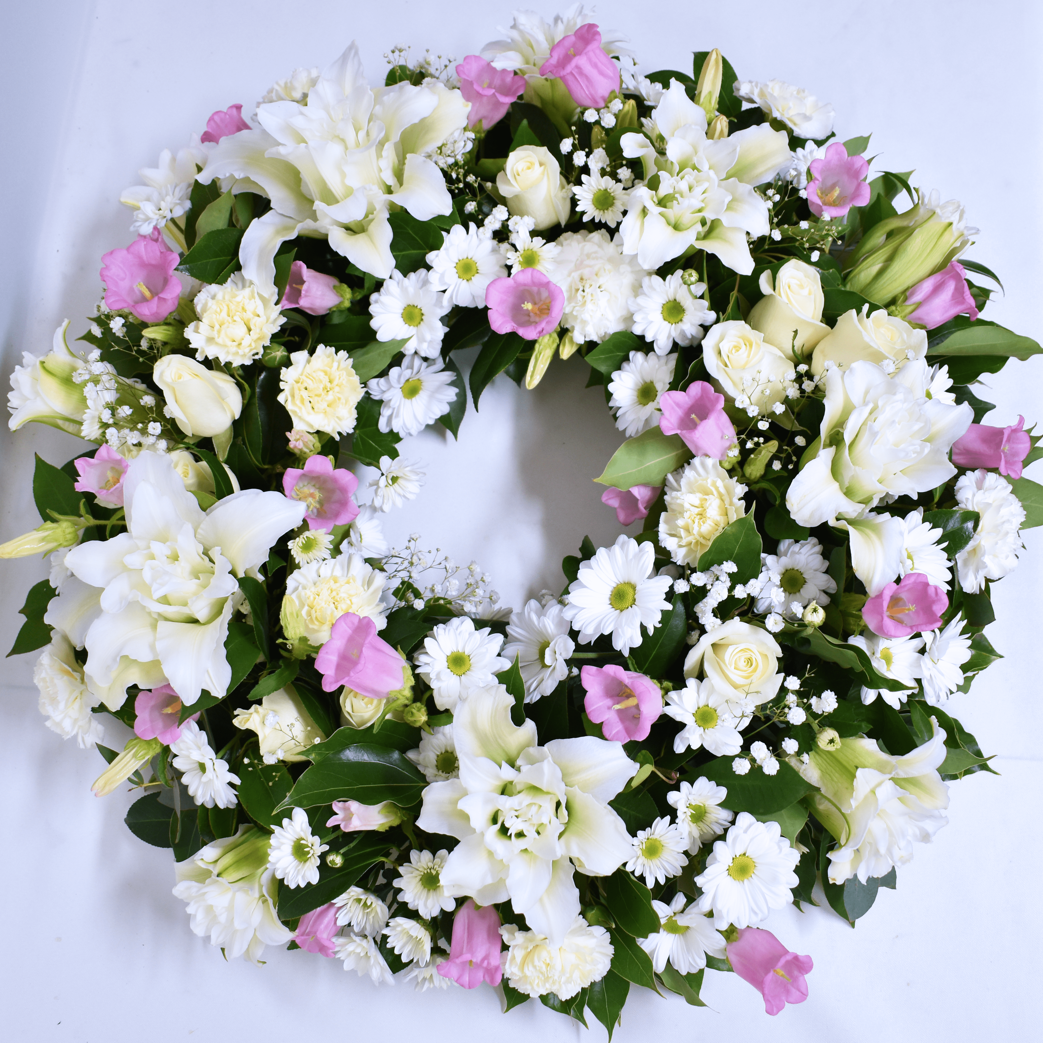 Spring Florals Funeral Flower Wreath