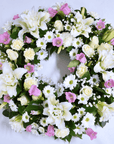 Spring Florals Funeral Flower Wreath