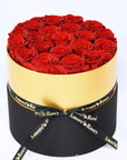 Valentine's Day Gifts - Everlasting Luxe Roses Gold Hatbox