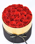 Valentine's Day Gifts - Everlasting Luxe Roses Gold Hatbox