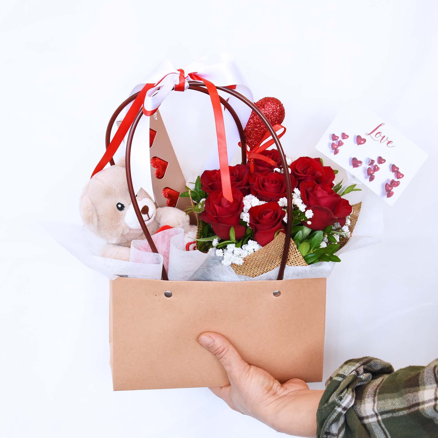 Valentine&#39;s Day Flowers - Loving Hugs Hamper