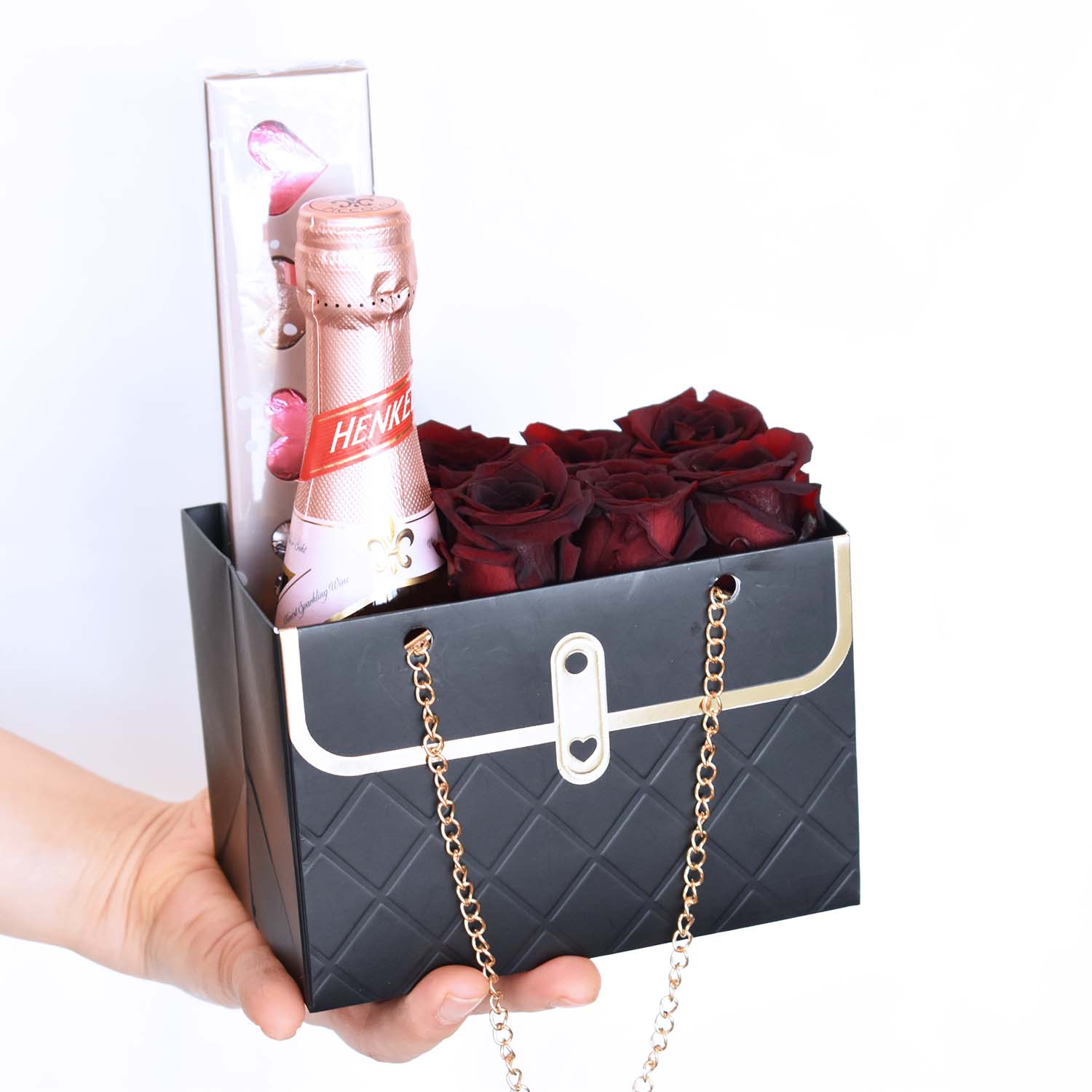 Valentine's Day Flowers - Sweet Darling Gold Chain Purse