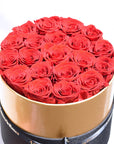 Valentine's Day Gifts - Everlasting Luxe Roses Gold Hatbox