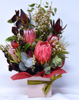 Maroon-Red Native Flowers Box