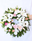 Renewal Lilies Funeral Flower Wreath