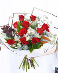 Valentine's Day Flowers - Elegy of Red Roses Bouquet