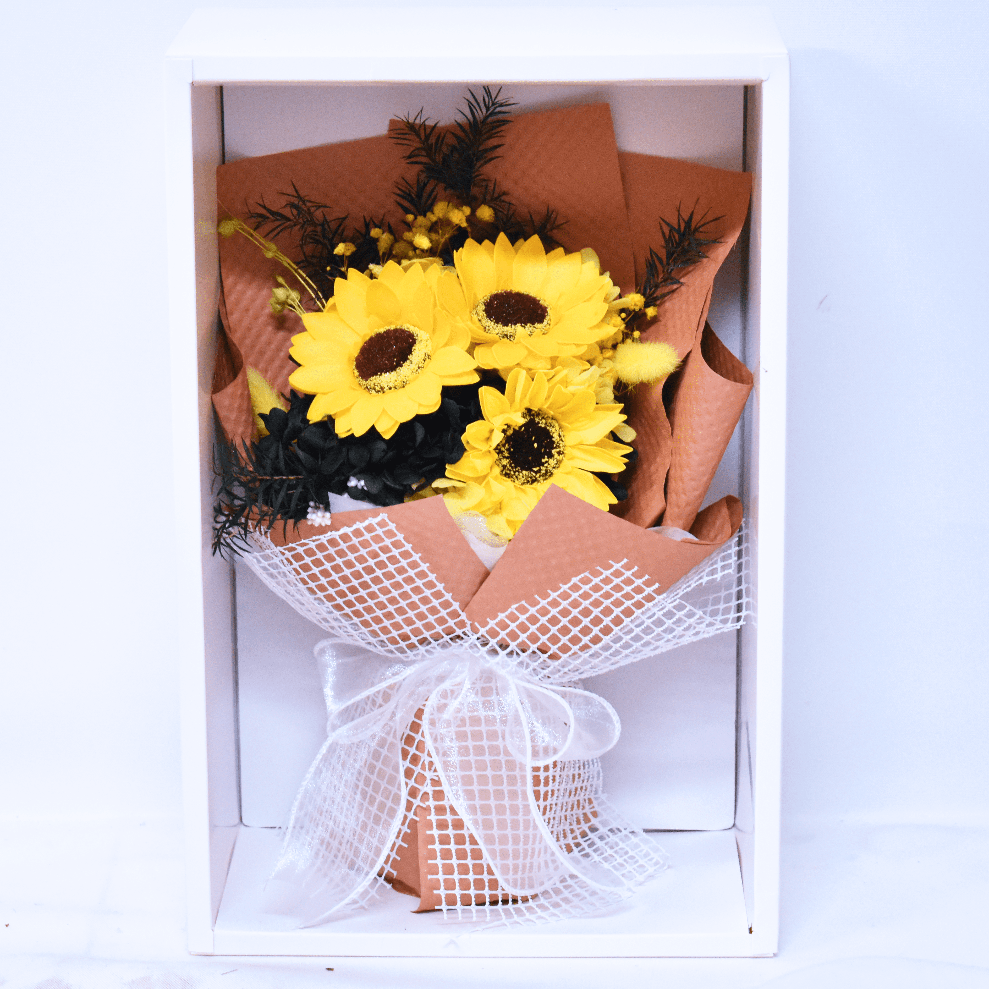 Sunny Sunflower Forever Flowers Bouquet | Dried Flower Bouquet | Everlasting Bouquet