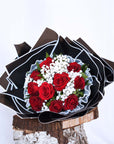 Valentine's Day Flowers - True Love Red Rose Bouquet