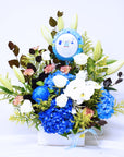 Jubilant Baby Boy + Vase!